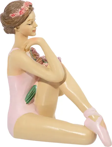 Изображение товара Статуэтка Elan Gallery Балерина с цветами в розовом / 210180