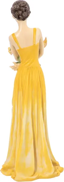 Изображение товара Статуэтка Elan Gallery Балерина с цветами в желтом / 210183