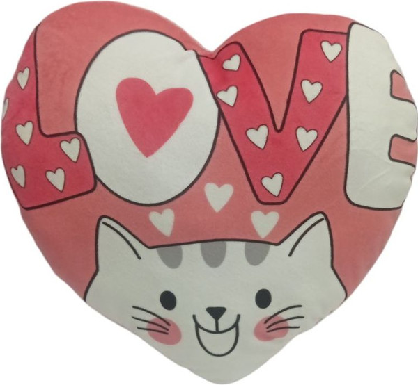 Изображение товара Подушка-игрушка Malvina Сердце кот лав / 30.202.1