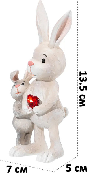 Изображение товара Статуэтка Elan Gallery Зайка и зайчонок / 210196
