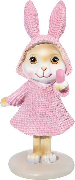 Изображение товара Статуэтка Elan Gallery Зайка в розовом плаще / 210199