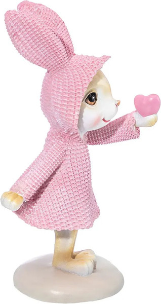 Изображение товара Статуэтка Elan Gallery Зайка в розовом плаще / 210199