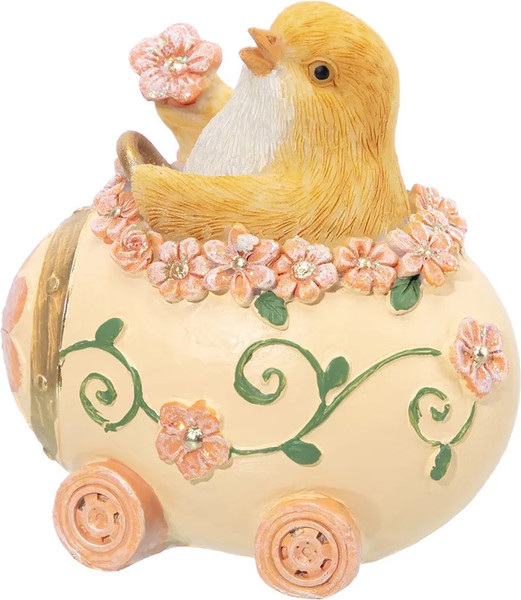 Изображение товара Статуэтка Elan Gallery Цыпленок в яйце на колесиках / 210220