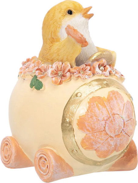 Изображение товара Статуэтка Elan Gallery Цыпленок в яйце на колесиках / 210220