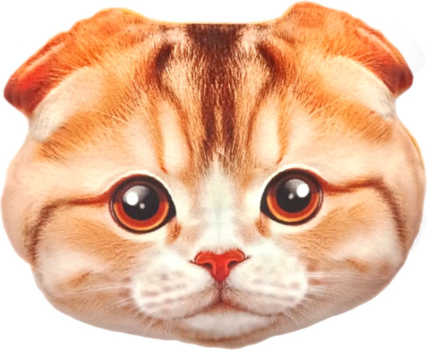 Изображение товара Подушка-игрушка Malvina Мордочка Кот Вислоухий / 30.171.3 (бежевый)