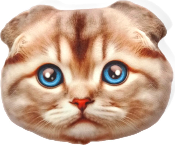 Изображение товара Подушка-игрушка Malvina Мордочка Кот Вислоухий / 30.171.4 (серый)