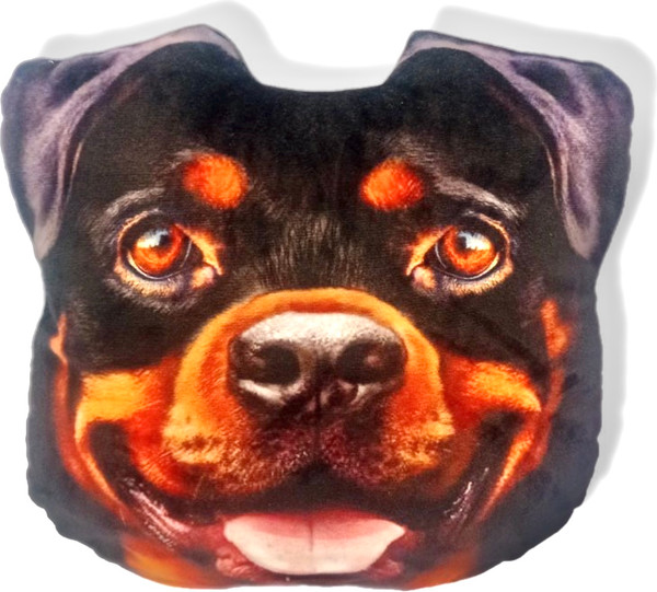 Изображение товара Подушка-игрушка Malvina Мордочка Собака Ротвейлер / 30.170.3
