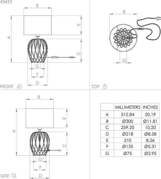Изображение товара Прикроватная лампа Eglo Nimlet 43653