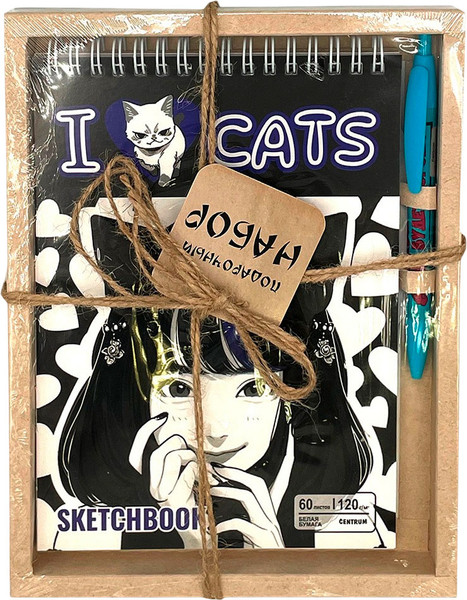 Изображение товара Набор канцелярский подарочный Centrum Аниме I love cats / 74554
