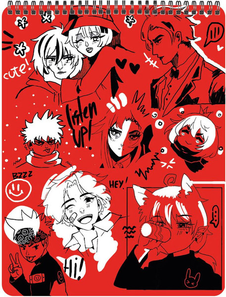 Изображение товара Скетчбук Centrum Аниме красный / 71652
