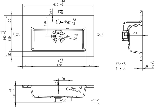 Изображение товара Умывальник Brevita Avila 60 / B-AVI060-01