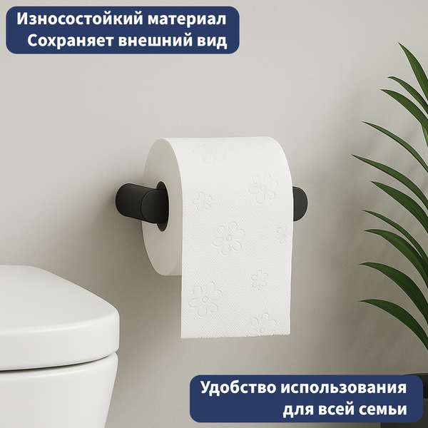 Изображение товара Держатель для туалетной бумаги Lauter 21TS3013 (Matt Black)