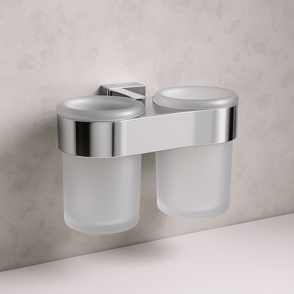Изображение товара Набор стаканов для зубной щетки и пасты Lauter 21TS3016 (Chrome)