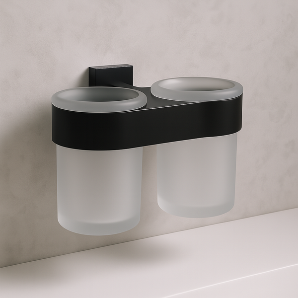 Изображение товара Набор стаканов для зубной щетки и пасты Lauter 21TS3017 (Matt Black)