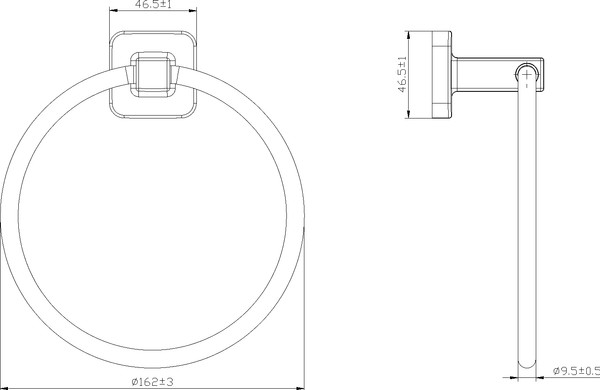 Изображение товара Кольцо для полотенца Lauter 21TS8304 (Matt Black)