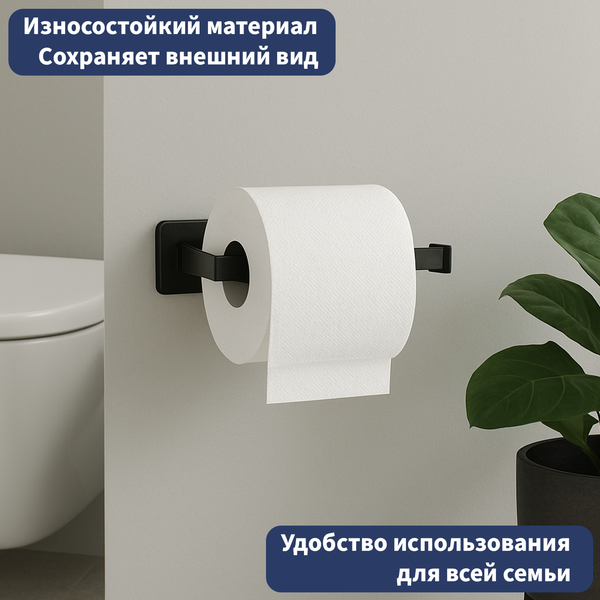 Изображение товара Держатель для туалетной бумаги Lauter 21TS8306 (Matt Black)