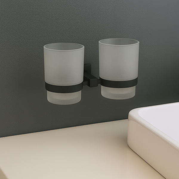 Изображение товара Набор стаканов для зубной щетки и пасты Lauter 21SH6082 (Matt Black)