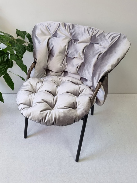 Изображение товара Подушка на стул MATEX Loca Lounge / 66-958 (серебристый)