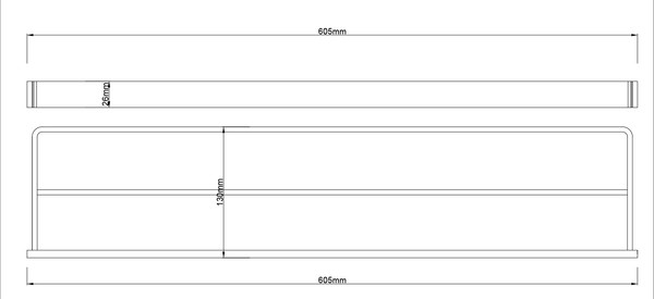 Изображение товара Полка для полотенца Lauter 21SH7021 (Chrome)