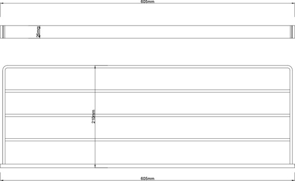 Изображение товара Полка для полотенца Lauter 21SH7131 (Chrome)