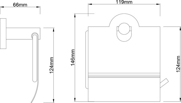 Изображение товара Держатель для туалетной бумаги Lauter 21SH72101 (Chrome)