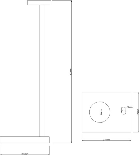 Изображение товара Держатель для туалетной бумаги Lauter Напольный 21SH19CH