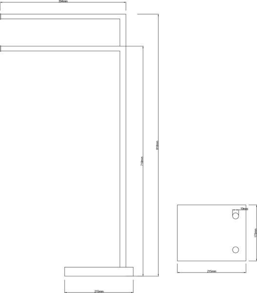 Изображение товара Держатель для полотенца Lauter Напольный 21SH291PG