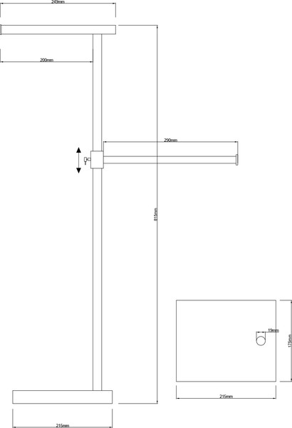 Изображение товара Держатель для полотенца Lauter Напольный 21SH391CH