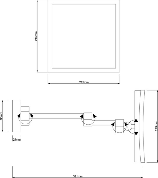 Изображение товара Зеркало косметическое Lauter 21SH040CH