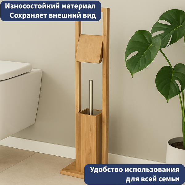 Изображение товара Стойка для туалетной бумаги с ершиком Lauter 21BWO-0285A