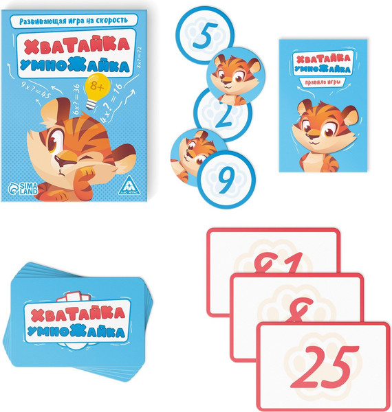 Изображение товара Настольная игра Лас Играс Хватайка-умножайка / 9244278