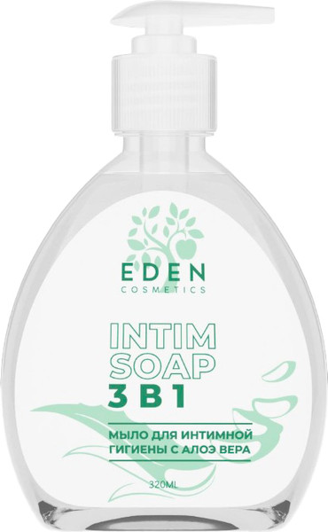 Изображение товара Мыло жидкое для интимной гигиены Eden 3в1 с Алоэ вера (320мл)