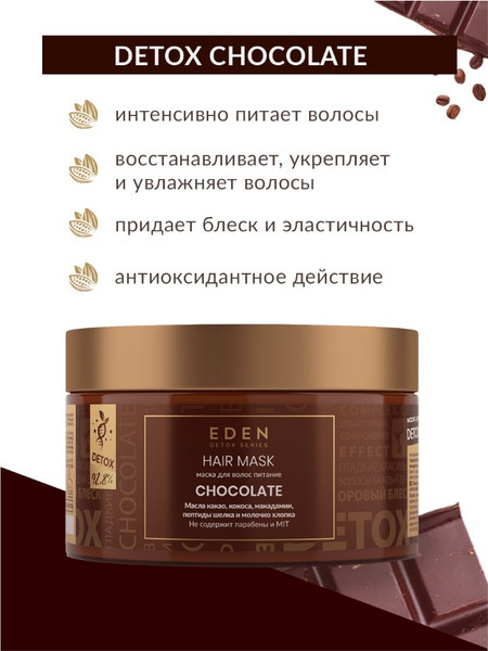 Изображение товара Маска для волос Eden Detox Chocolate (250мл)