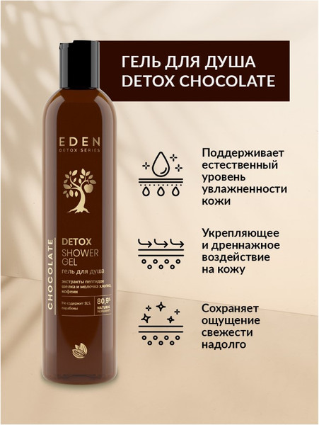 Изображение товара Гель для душа Eden Detox Chocolate (350мл)