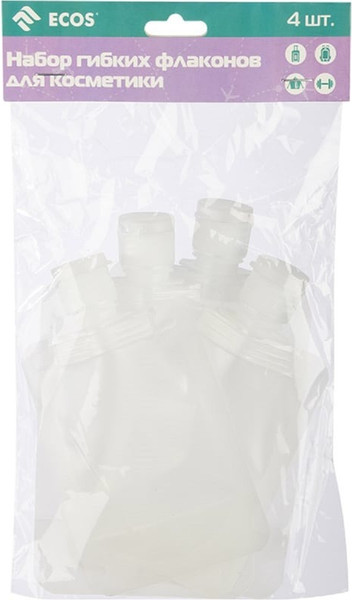 Изображение товара Набор флаконов для косметики ECOS 109213 (4шт)