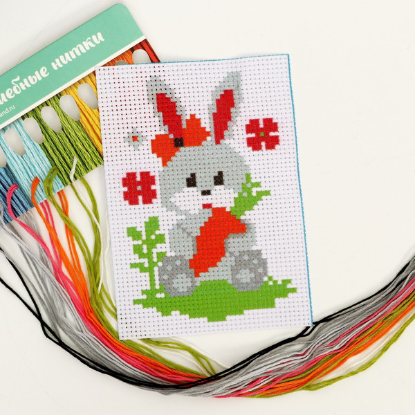 Изображение товара Набор для вышивания Школа талантов Заяц / 2864791