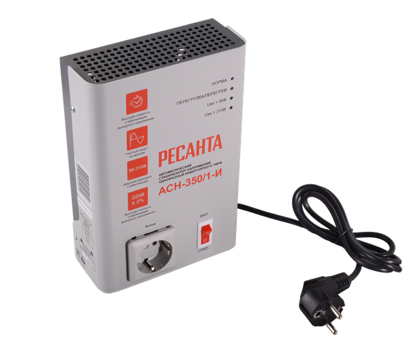 Изображение товара Стабилизатор напряжения Ресанта АСН-350/1-И (63/6/74)
