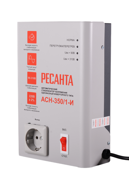 Изображение товара Стабилизатор напряжения Ресанта АСН-350/1-И (63/6/74)