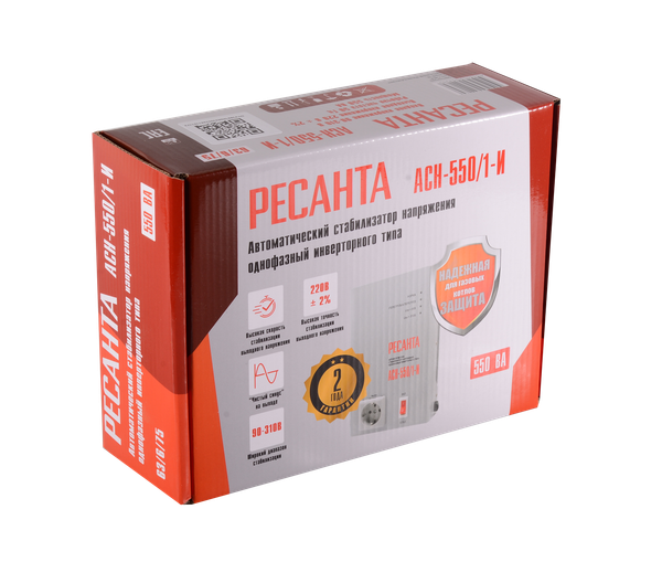 Изображение товара Стабилизатор напряжения Ресанта АСН-550/1-И (63/6/75)