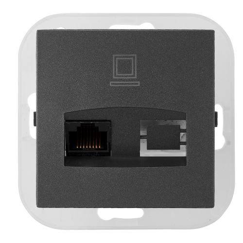 Изображение товара Розетка Bylectrica РК18-007 (карбон)