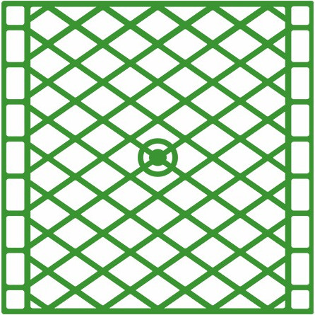 Изображение товара Решетка для мойки БЗПИ 270x270 / 23с262-3567