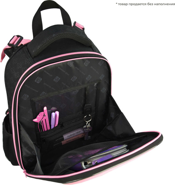 Изображение товара Школьный рюкзак Феникс+ Брюнетка с собачкой / 68240