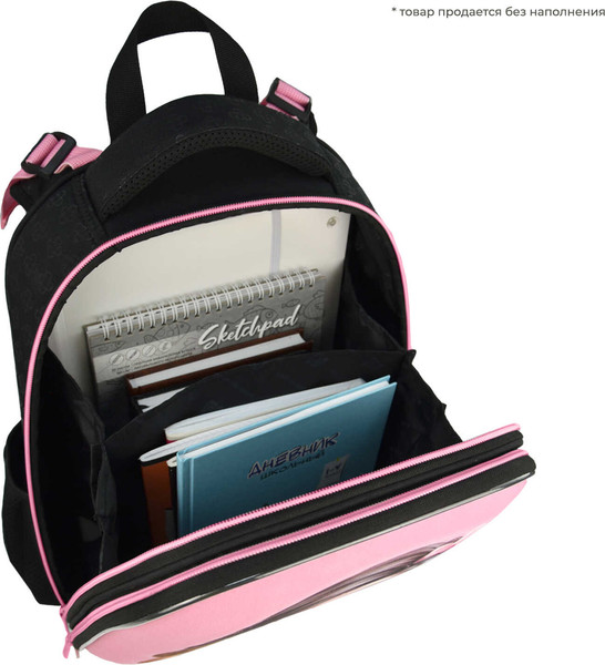 Изображение товара Школьный рюкзак Феникс+ Брюнетка с собачкой / 68240