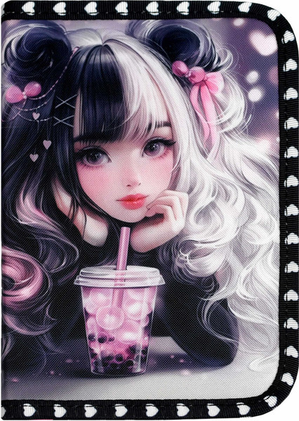 Изображение товара Пенал Феникс+ Девочка с бабл-ти / 68908