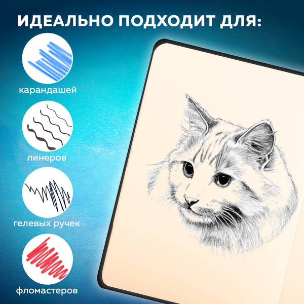 Изображение товара Скетчбук Brauberg Art Classic / 116458 (80л, черный)