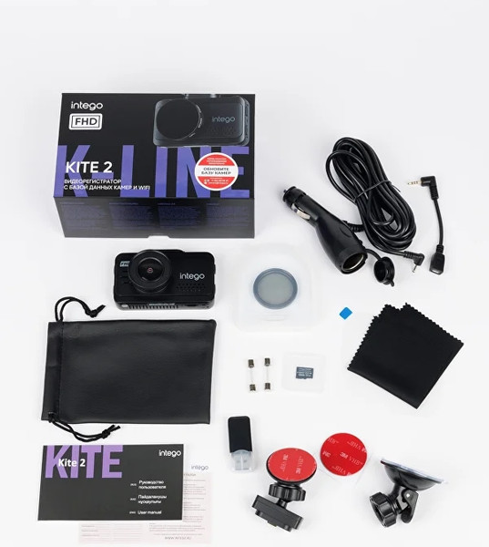 Изображение товара Автомобильный видеорегистратор Intego Kite 2 FHD