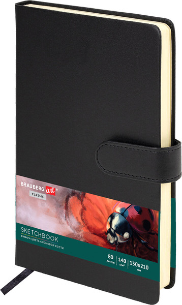 Изображение товара Скетчбук Brauberg Art Classic / 116460 (80л, черный)