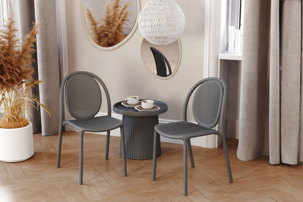 Изображение товара Стул пластиковый Sheffilton SHT-S172 / 286680 (пластик, темно-серый RAL 7024)