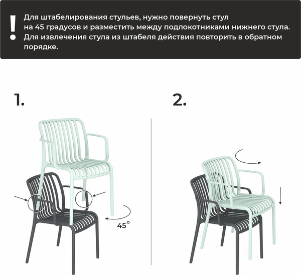 Изображение товара Стул пластиковый Sheffilton SHT-S173-1 / 288183 (пластик, темно-серый RAL 7024)