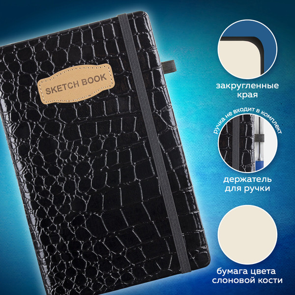 Изображение товара Скетчбук Brauberg Art Classic / 116470 (80л, черный)